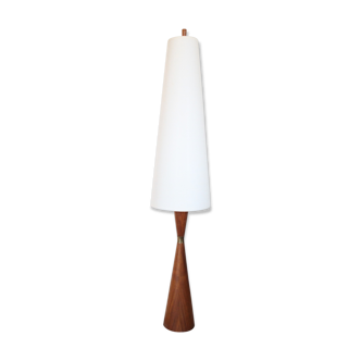 Rare Scandinavian Diabolo teak floor lamp 1950
