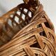Panier osier ancien tressage