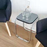 Bauhaus style chrome side table