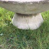 Set of three planters with reconstituted cement flower tray XX century