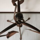 Wrought iron chimney servant