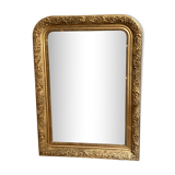 Old mirror louis Philippe gilded carved fireplace