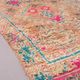 Tapis marocain vintage en laine colorée