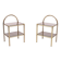Pair brass bed side tables 1970s France