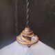 Opaline cone pendant light