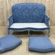 Louis XV style sofa from the 70s in beech, feather seat cushions