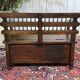 Chestnut bank chest from the 19th century.