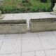 Pair of planter in stone restored