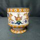 Vase faïence polychrome Renaissance XXème, Gien