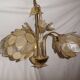 mother-of-pearl lotus flower chandelier