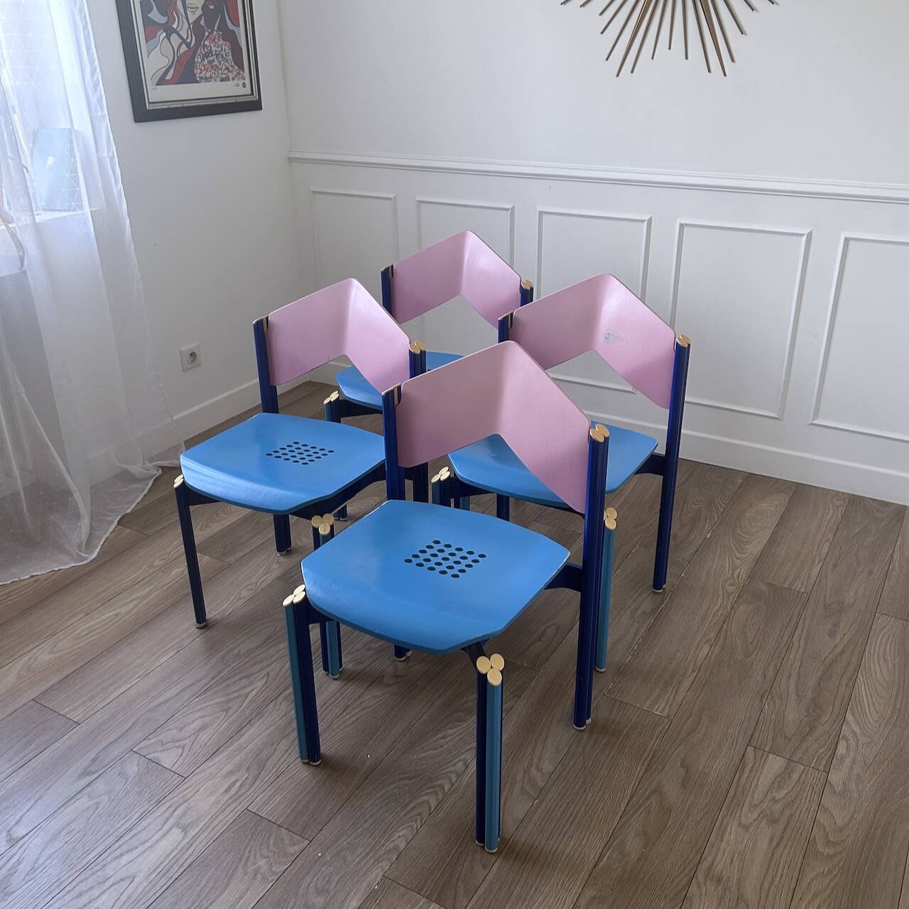 Set of 4 chairs from the 80s
