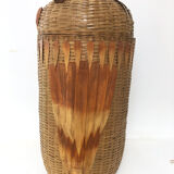 Vintage laundry basket "owls", 1970