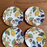 4 Laure Japy Limoges porcelain dessert plates