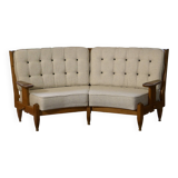 “Véronique” sofa, by Guillerme and Chambron, 1970s Vos Maison edition. Ref Veronica