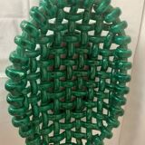 Braided ceramic fruit bowl signed Jérôme Massier Vallauris