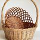 Vintage rattan baskets