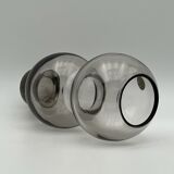 Murano glass 70s vase - mid century modern decor - vintage fume glass made in italy