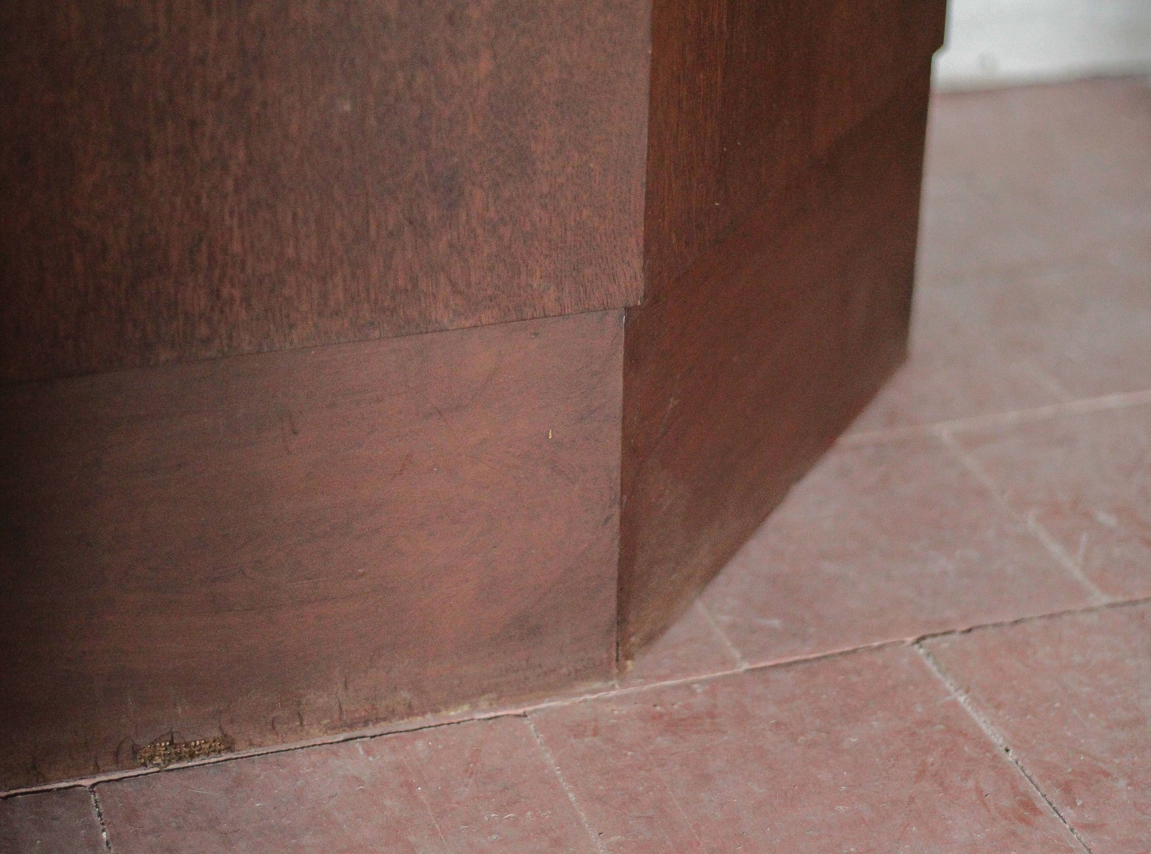 Vintage wooden bar counter