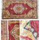 Tapis patiné orient laine fait mai 166 cm x 95 cm