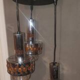 3-light ceiling chandelier RAAK space-age 1970