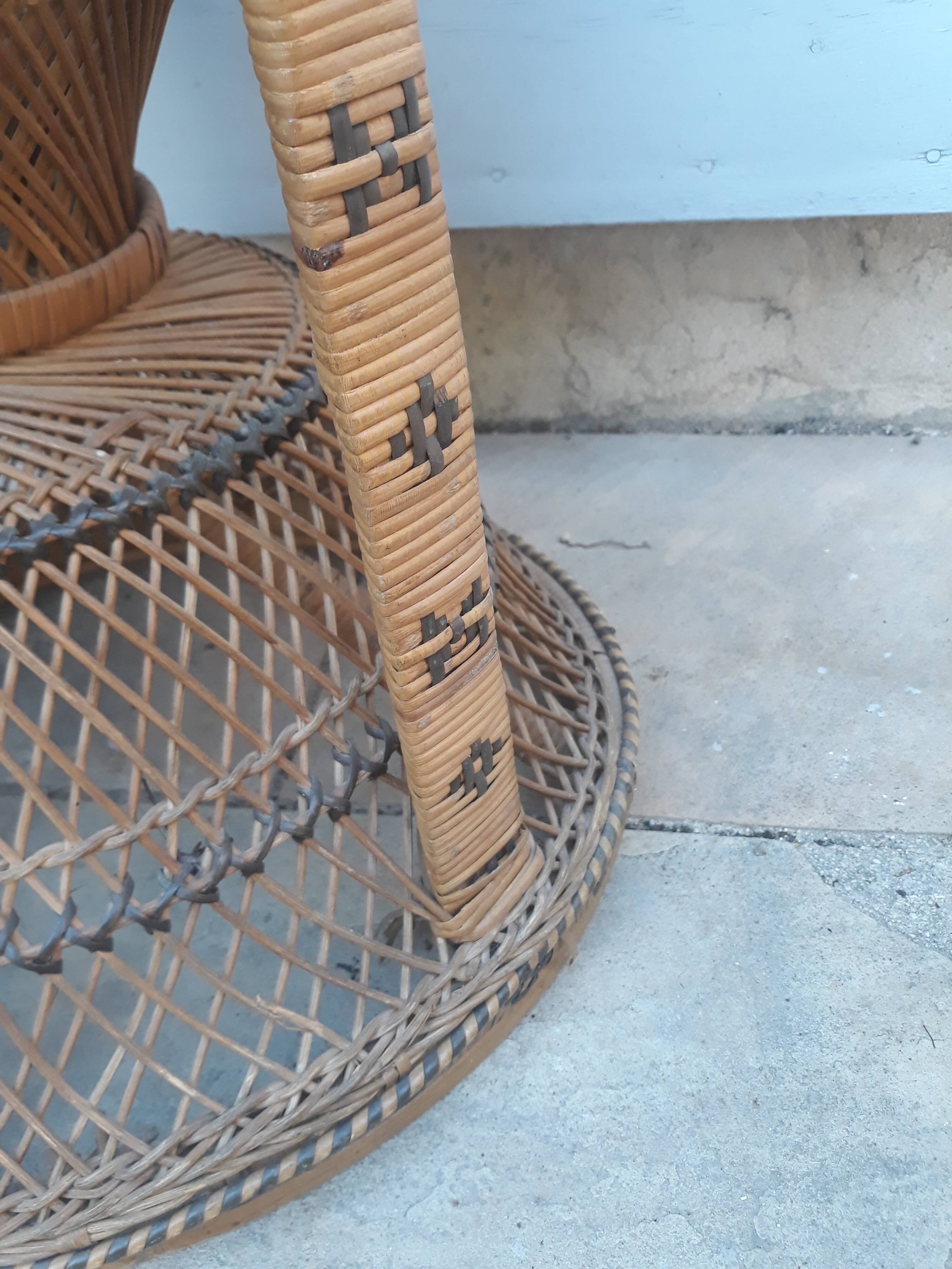 Emmanuelle rattan stool