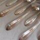 Art Deco Spoons Silver Metal brand Le Mondial table covered service