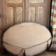 Oval gold mirror