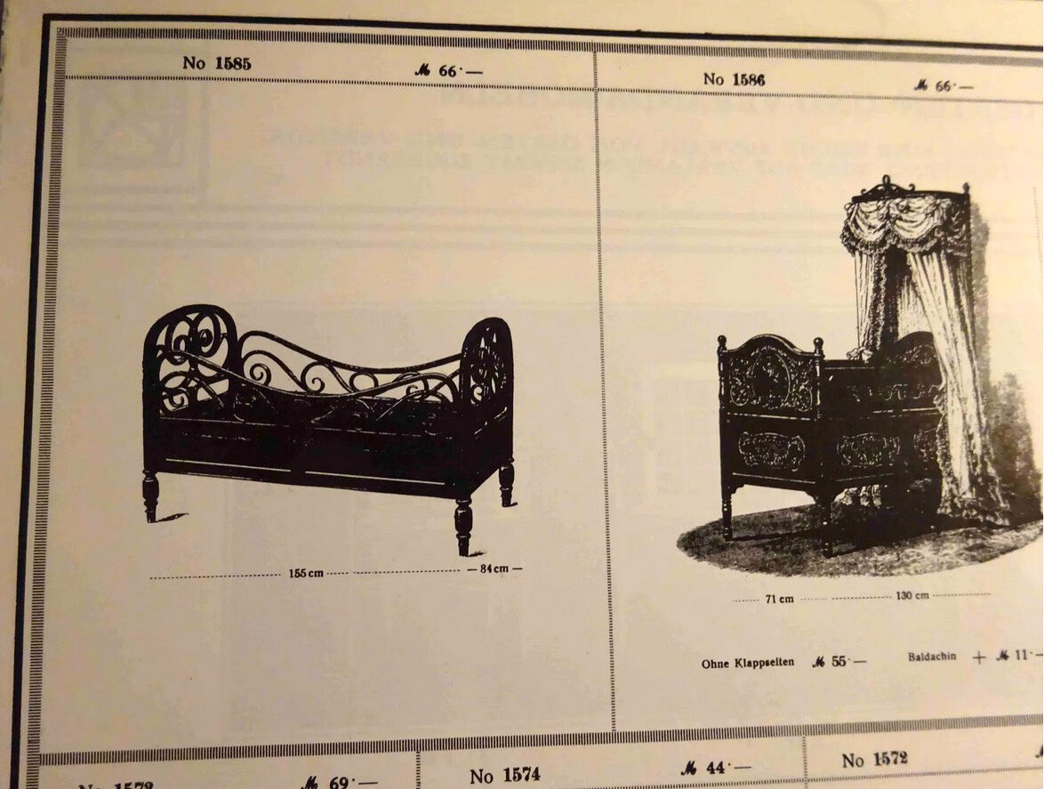 Lit enfant Jacob & Josef Kohn pour Thonet, 1899