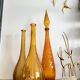 Carafe Empoli ambre vintage