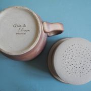 Ancienne tasse tisanière grès Arnon table vintage cup teapot 60s