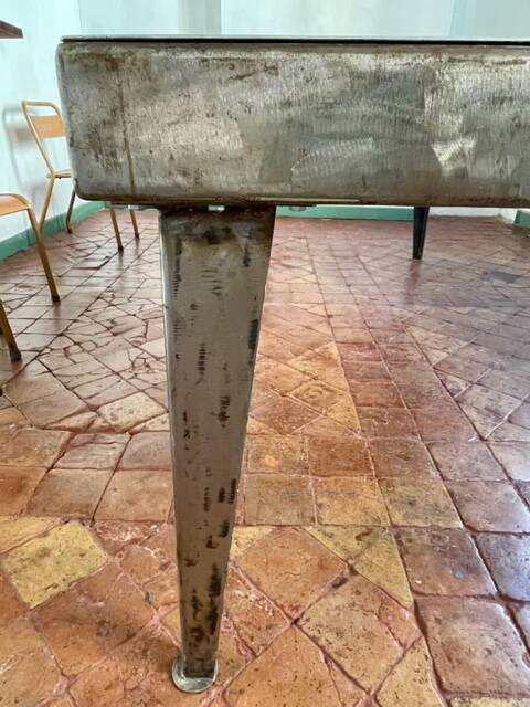 Industrial iron table