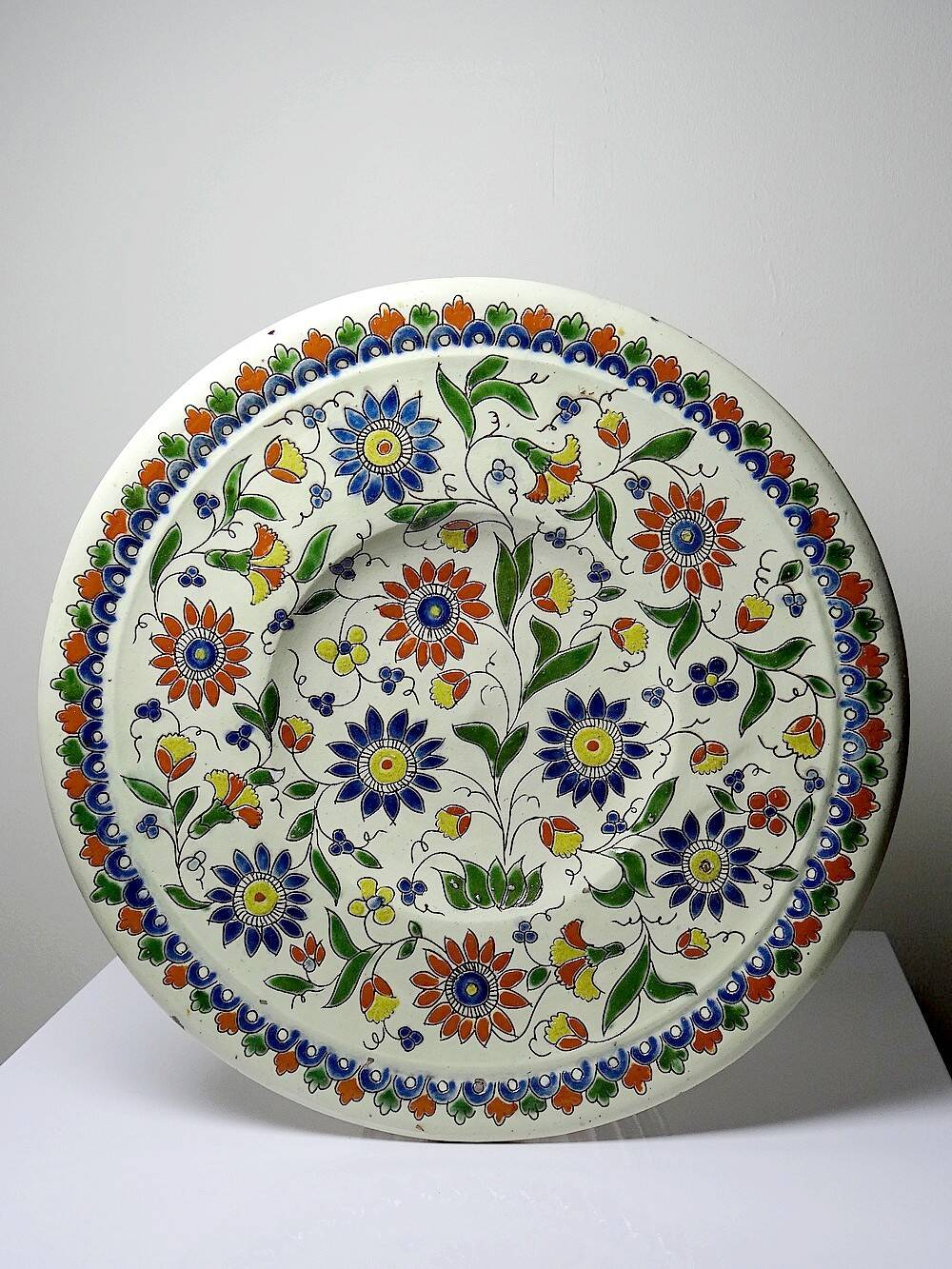 Thun enamel dish signed Schoch-Läderach old Swiss artisanal and rare