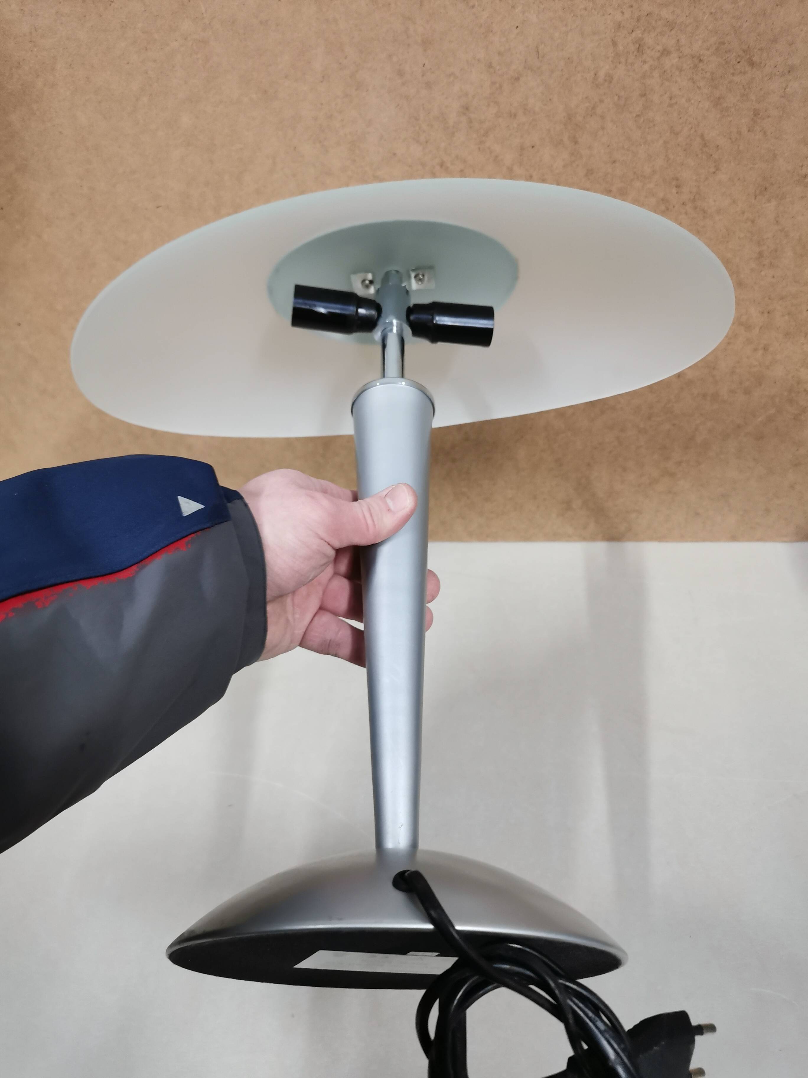 Lampe de bureau Champignon UNILUX vintage Design 90's . interrupteur Tactile
