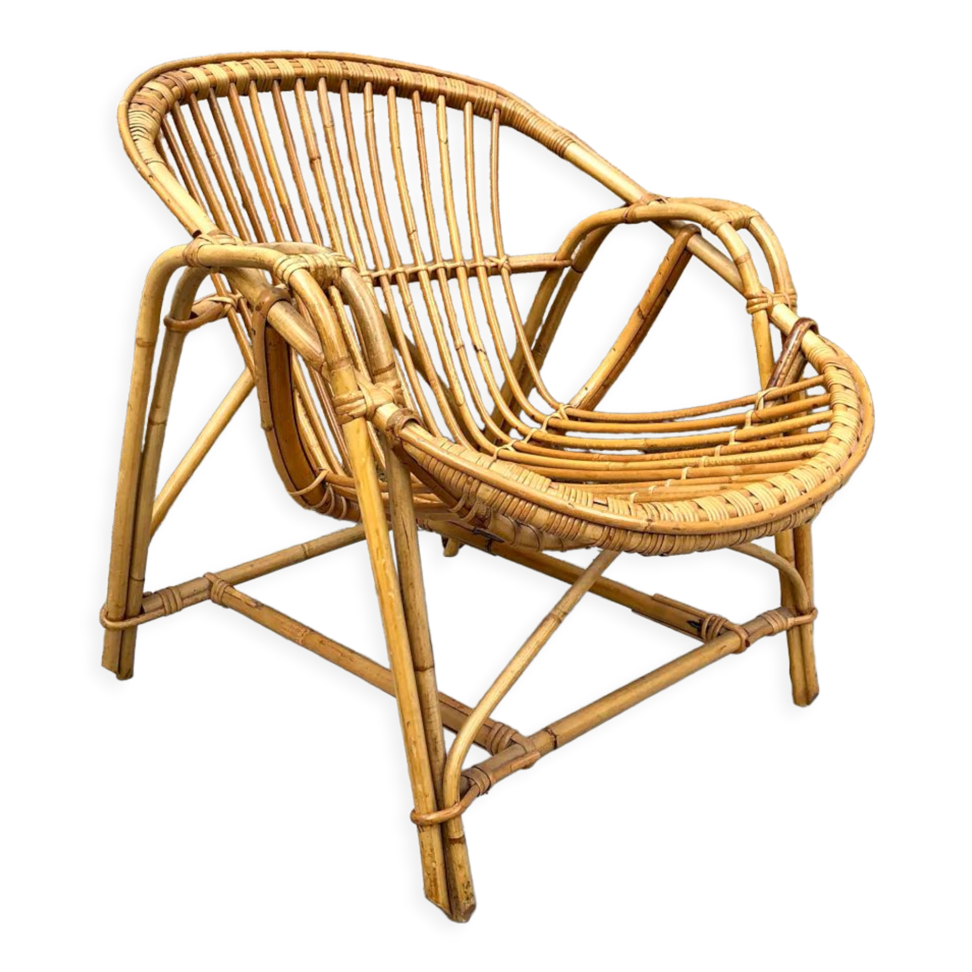 Fauteuil rotin adulte
