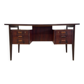 Rosewood Desk By Gunnar Nielsen For Tibergaard, 1960s.