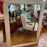 Large white Louis Philippe mirror
