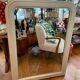Large white Louis Philippe mirror