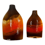 Pair of blown glass vases