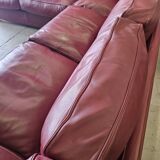 Canapé d'angle modulable Socrates en cuir bordeaux par Poltrona Frau, 1970