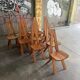 Chaises S45 Pierre Chapo vintage orme massif 1970