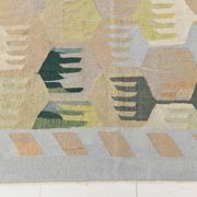 9x12 Kilim Pastel Tones Overisze Anatolian Flatweave Kilim Rug, 270x352 Cm