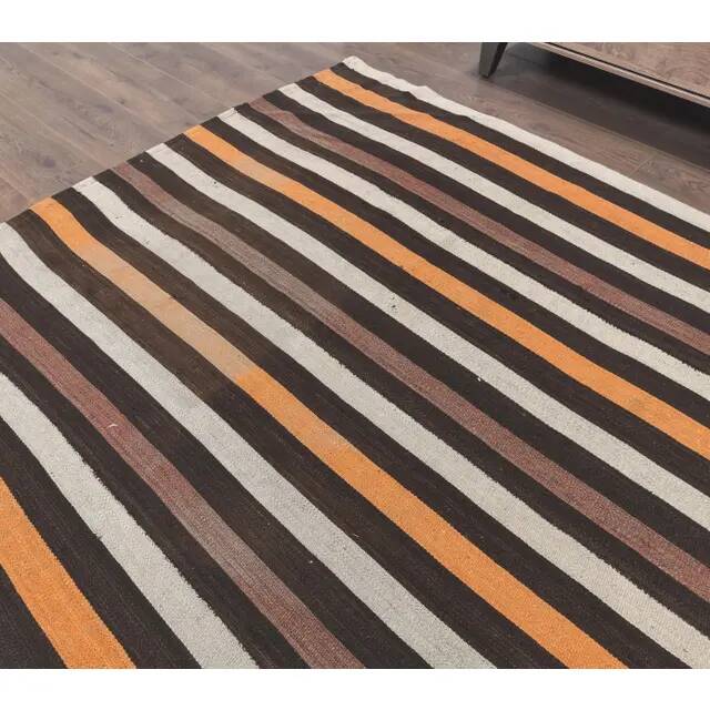 1970s Turkish Handmade Wool Kilim Rug  170x301