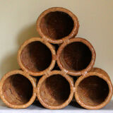 Rattan bottle holder