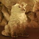 Ceramic dog statue