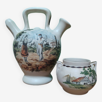 Basque jug and pot