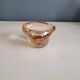 Vintage amber tinted glass ashtray