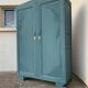Armoire parisienne art déco bleue grisé 1930