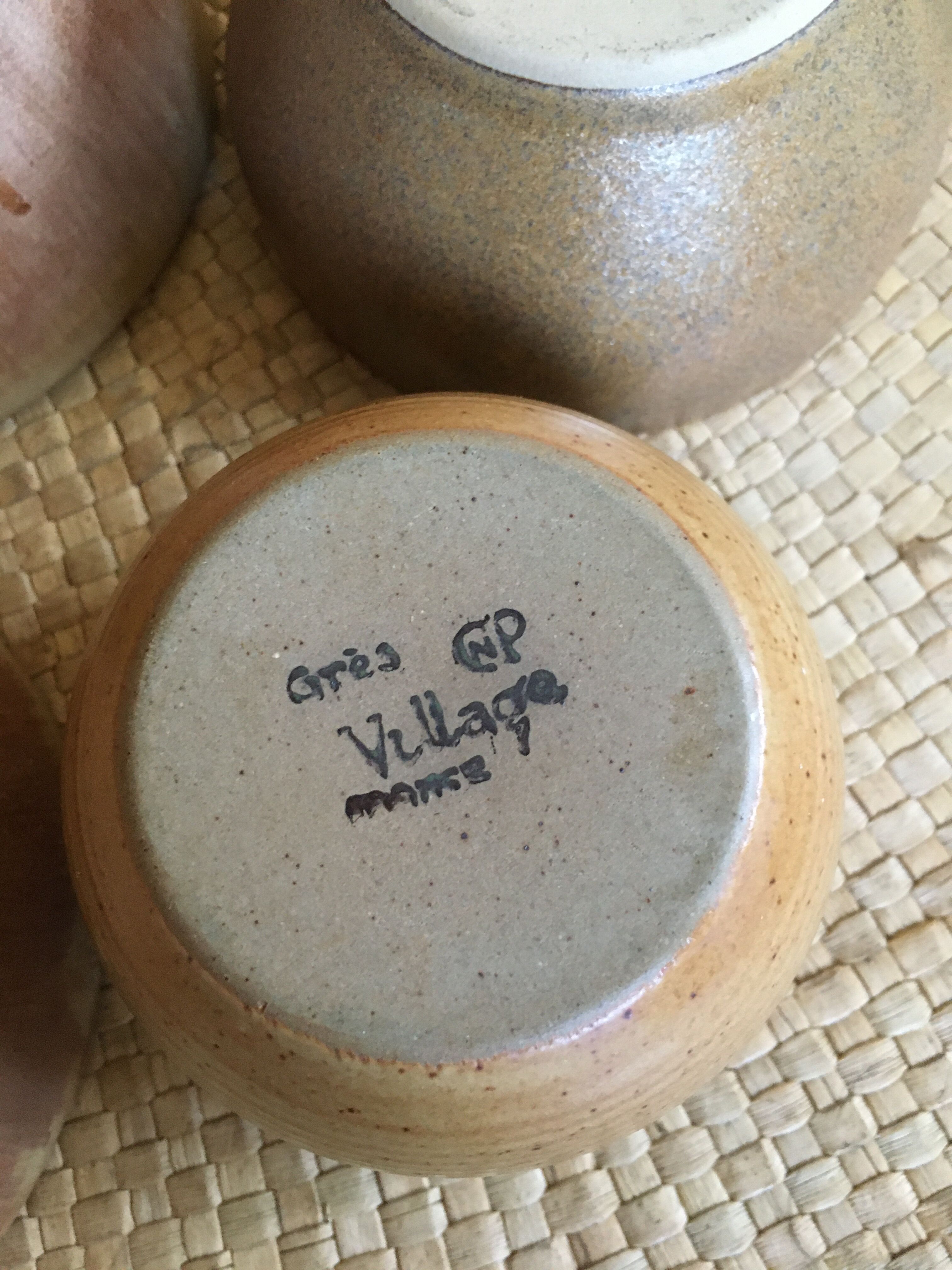 Lot of 5 sandstone bowls