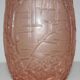 Orange art deco vase 30s
