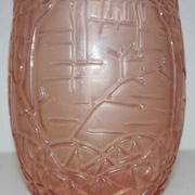 Orange art deco vase 30s